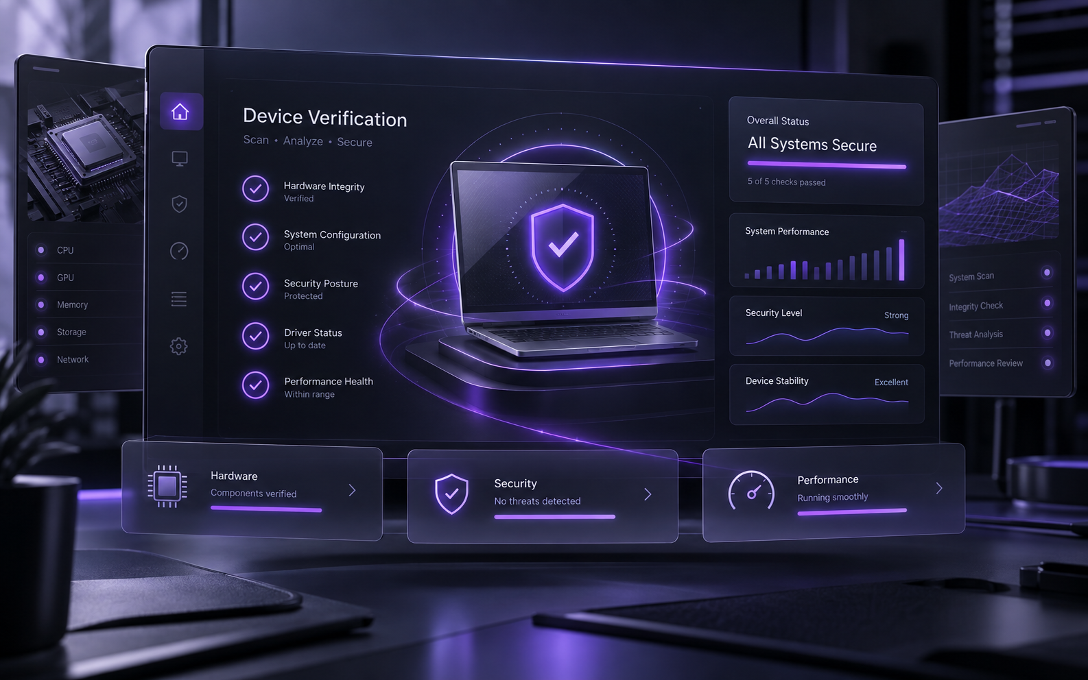 System verification preview